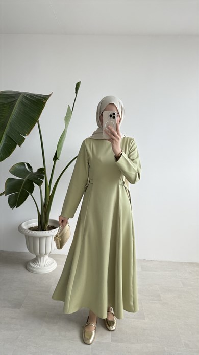 CLEO ELBİSE - ZEYTİN YEŞİLİ