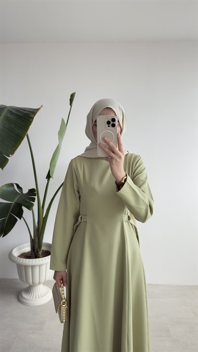 CLEO ELBİSE - ZEYTİN YEŞİLİ