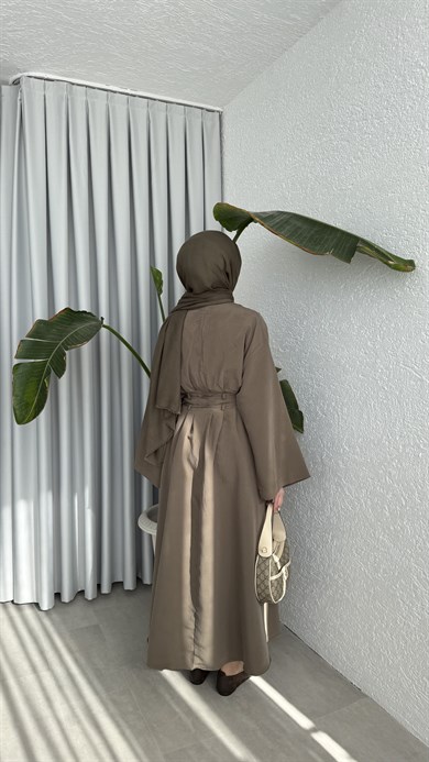 CUPRA BAĞLAMALI ELBİSE - HAKİ