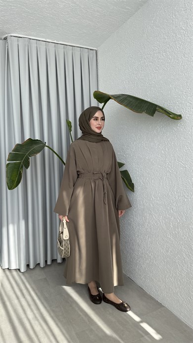 CUPRA BAĞLAMALI ELBİSE - HAKİ