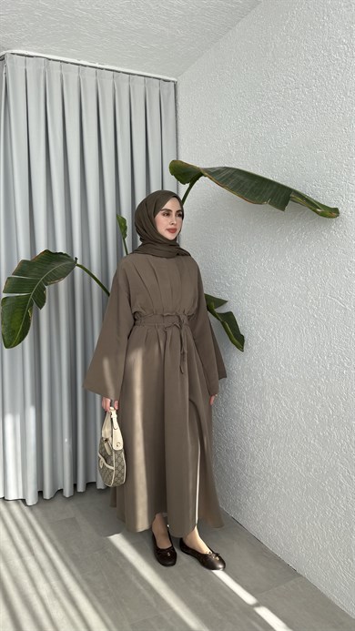 CUPRA BAĞLAMALI ELBİSE - HAKİ