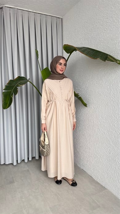 DEVA ELBİSE - BEJ 