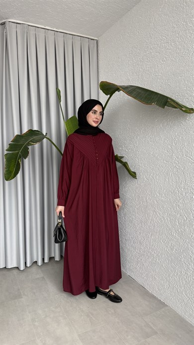DEVA ELBİSE - BORDO