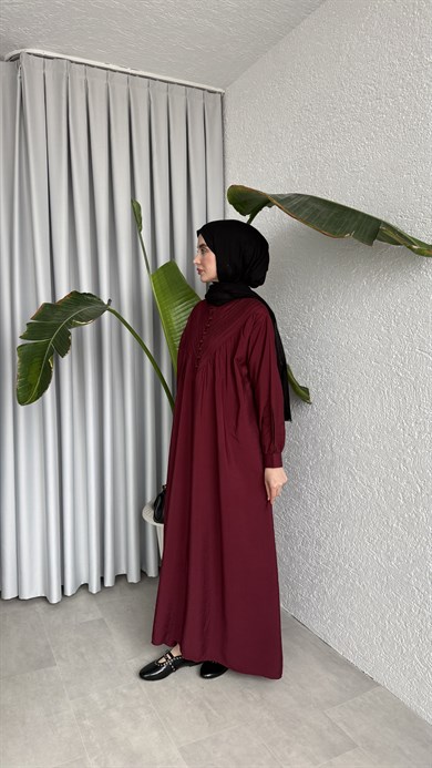 DEVA ELBİSE - BORDO