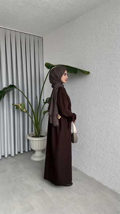 DOHA ELBİSE - KAHVE