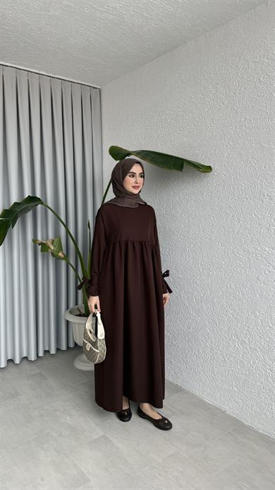 DOHA ELBİSE - KAHVE