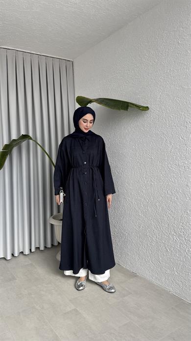 ELORA DÜĞMELİ KAP - LACİVERT