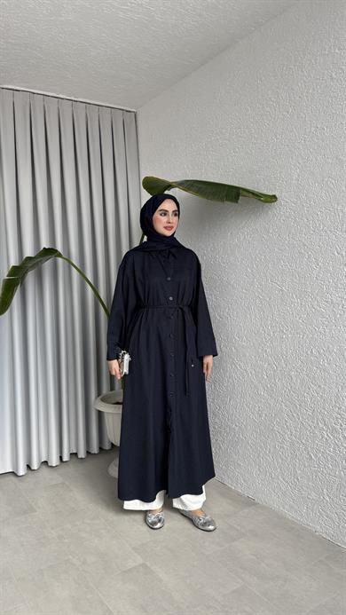 ELORA DÜĞMELİ KAP - LACİVERT