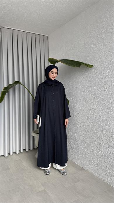 ELORA DÜĞMELİ KAP - LACİVERT