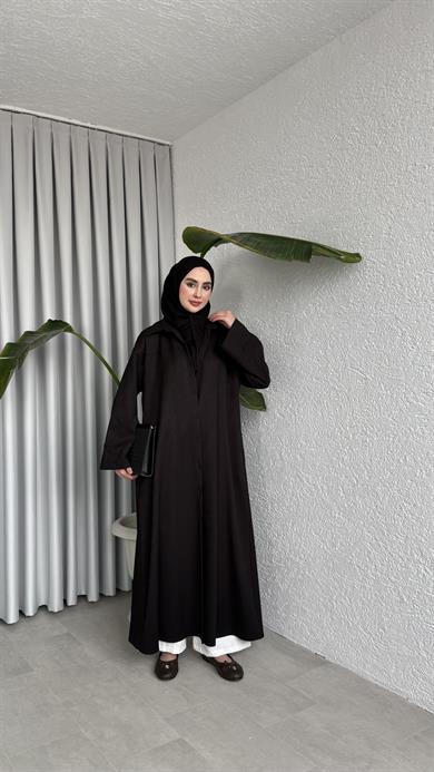 ELORA DÜĞMELİ KAP  - SİYAH