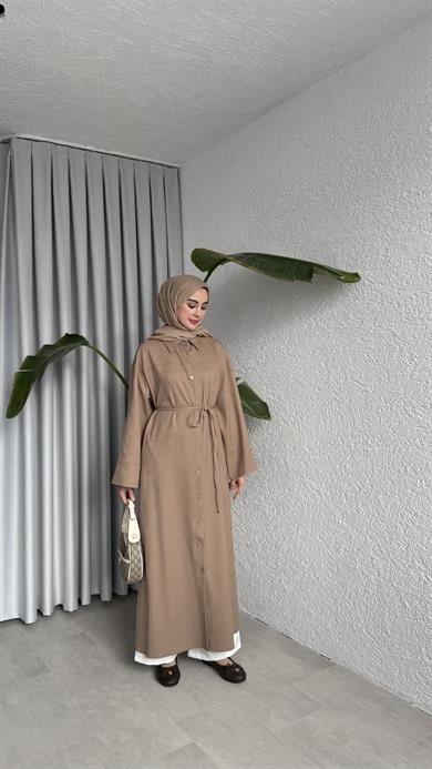 ELORA DÜĞMELİ KAP - VİZON