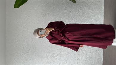 FLEUR KAŞE KABAN - BORDO
