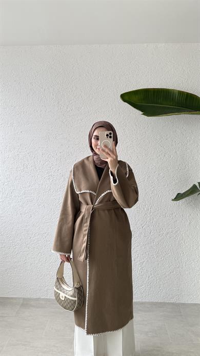GÜL DİKİŞLİ KABAN - CAMEL 