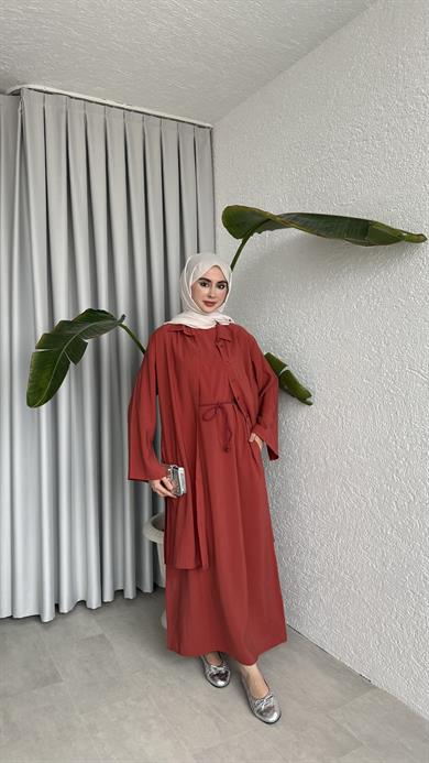 İKİ PARÇALI MODAL ELBİSE - NARÇİÇEĞİ