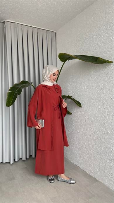 İKİ PARÇALI MODAL ELBİSE - NARÇİÇEĞİ