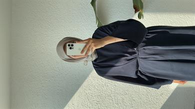 İNCİA ELBİSE - LACİVERT