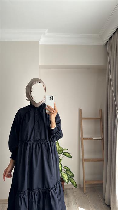 KAT KAT ELBİSE LACİVERT