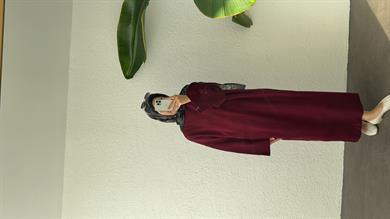 KIŞLIK TRİKO ELBİSE - BORDO