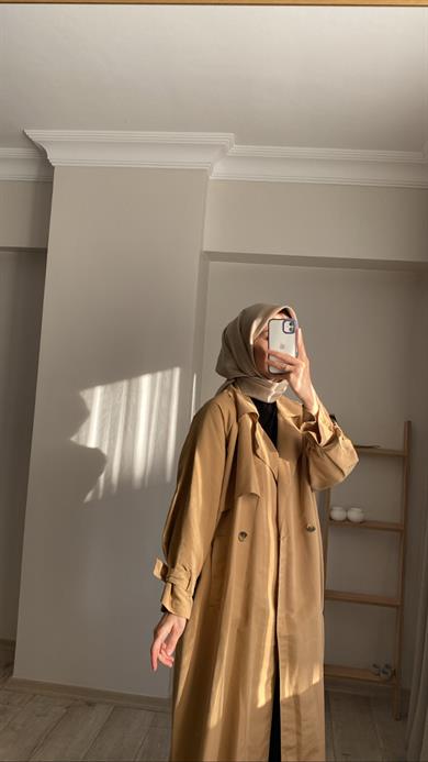 KLASİK TRENÇKOT CAMEL