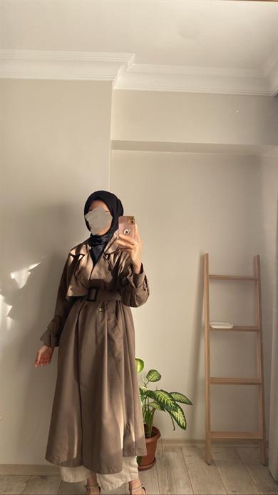 KLASİK TRENÇKOT KAHVE