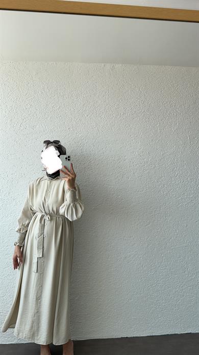 KOL GİPELİ SANTRA ELBİSE SOFT