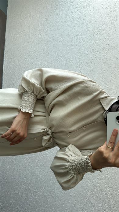 KOL GİPELİ SANTRA ELBİSE SOFT