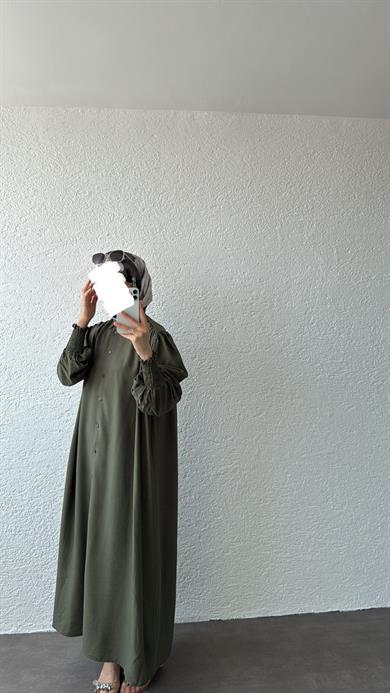 KOL GİPELİ SANTRA ELBİSE HAKİ