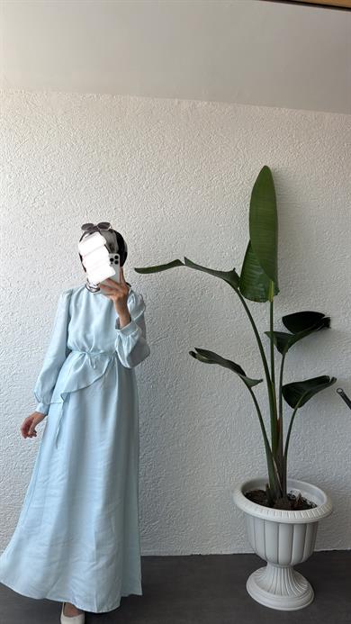 LEUR ELBİSE - MAVİ