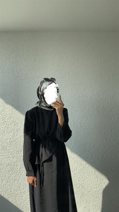 LEUR ELBİSE - SİYAH