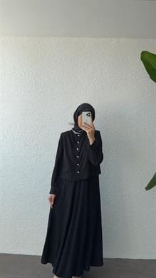 LİNA CEKET TAKIM - SİYAH