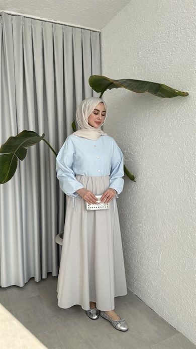 LİNA DİLİMLİ ETEK - TAŞ