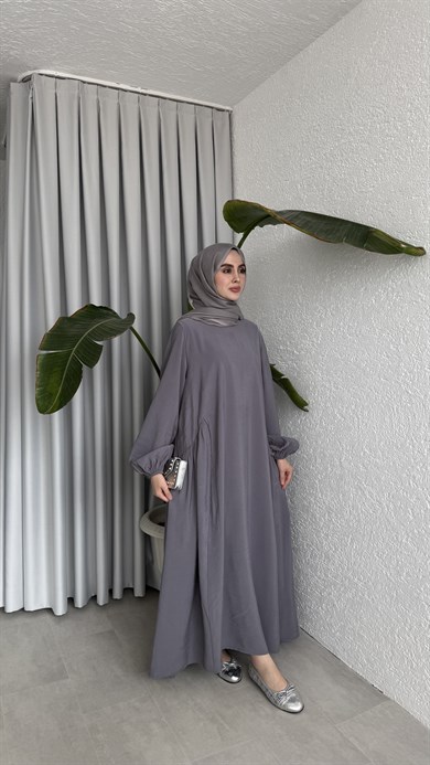 LOTUS CUPRA ELBİSE - ANTRASİT