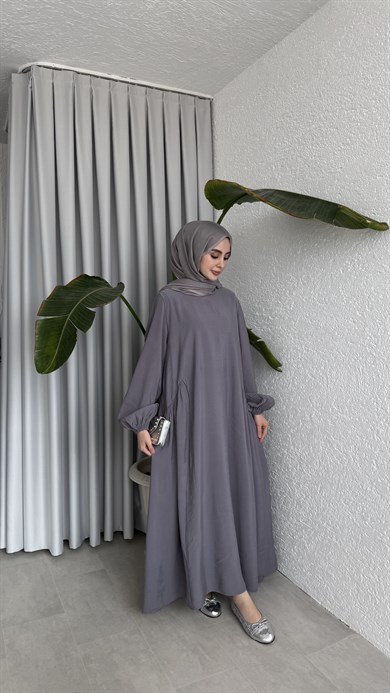 LOTUS CUPRA ELBİSE - ANTRASİT