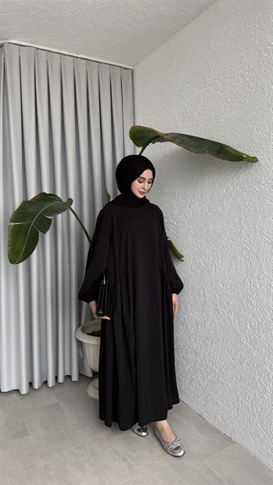 LOTUS CUPRA ELBİSE - SİYAH