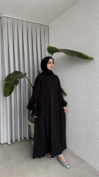 LOTUS CUPRA ELBİSE - SİYAH