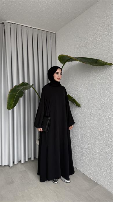 LOTUS ELBİSE SİYAH 