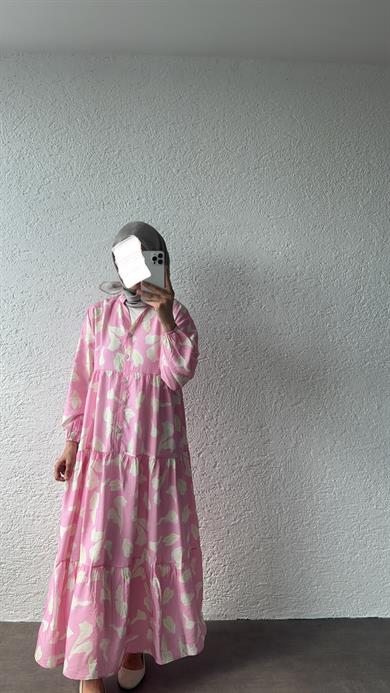 MANGO ELBİSE- PEMBE