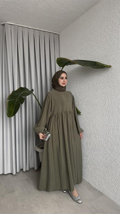 MAVERA CUPRA ELBİSE - HAKİ