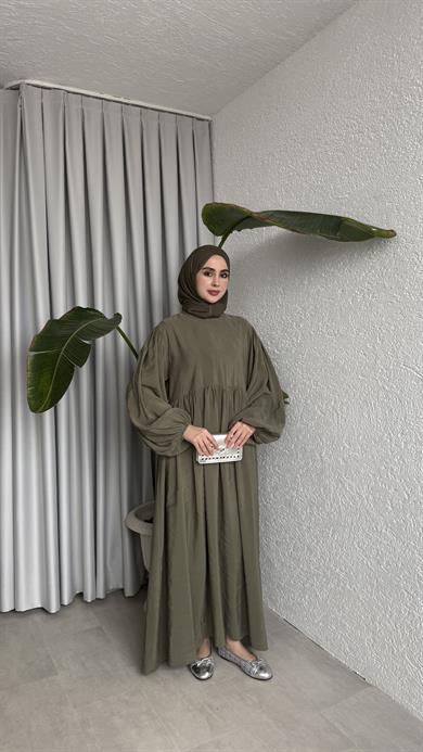 MAVERA CUPRA ELBİSE - HAKİ