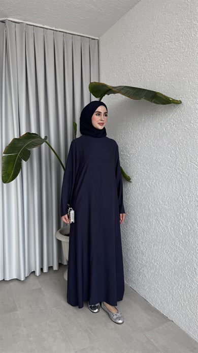 MODAL BASIC ELBİSE - LACİVERT