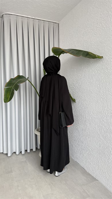 MOON CUPRA ELBİSE - SİYAH