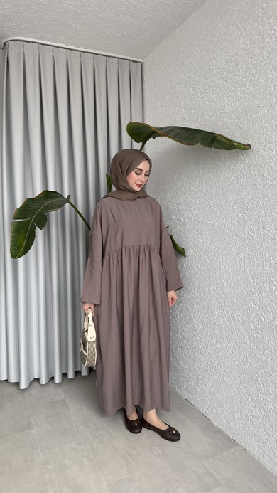 MOON CUPRA ELBİSE - VİZON