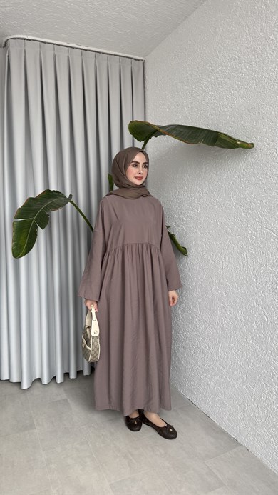 MOON CUPRA ELBİSE - VİZON