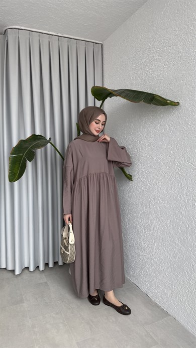 MOON CUPRA ELBİSE - VİZON