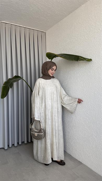 NATURAL ELBİSE - EKRU