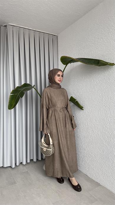 NATURAL ELBİSE - VİZON