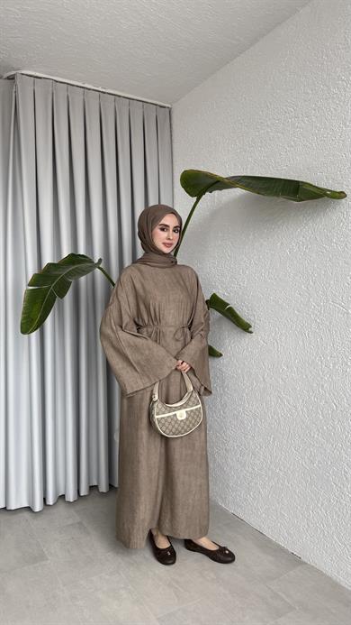 NATURAL ELBİSE - VİZON