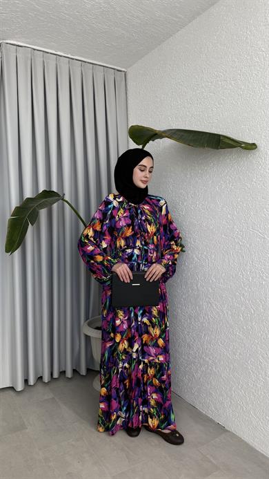 NEON ELBİSE - SİYAH 