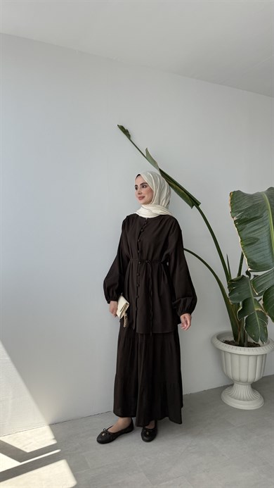NORA İKİLİ TAKIM - KAHVE
