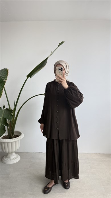 NORA İKİLİ TAKIM - KAHVE